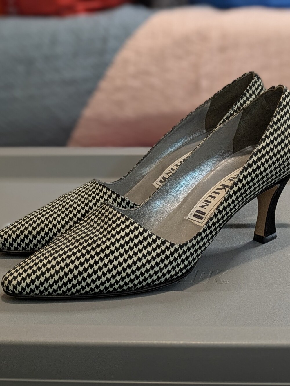 Anne Klein Vintage Houndstooth Heels